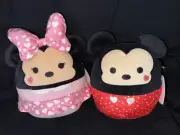Squishmallows Disney Mickey and Minnie Mouse Set Mini 10" Plush Valentines