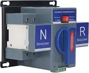 Dual Power Automatic Transfer Switch, CB Type, Mini Changeover, AC230V, Household PV, with Manual, Overload Protection, High Temperature Resistant, Suitable for Hospitals, (32A)