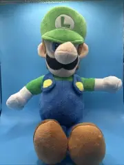 Super Mario Bros 2016 Licensed Nintendo Luigi Stuffed Plush Toy 17” NO TAG