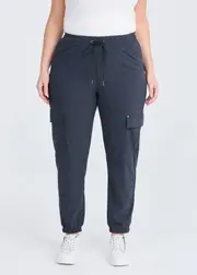 [Virtuelle] Taking Shape Castaway Pull On Cargo Pant Size 18 in Steel, Viscose - Plus Size Women's Clothing Steel