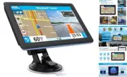 GPS Navigator for Car Truck RV, Latest 2025 Map, 7 inch Touch Screen Real