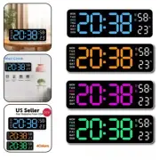 Digital LED Display Wall Desk Clock With Calendar and Temperature Date