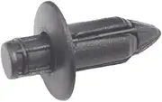 QCLCVBBFGW 500 Pcs Car Fastener Clips fit 7mm Dia Hole Black Push Retainer Rivets Fit for Toyota Automobile Door Bumper Fender Cover Trim Clip