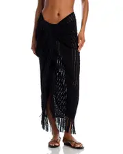 Simkhai Thyri Fringe Trim Parreo Wrap