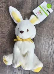 New Vintage Carters White & Yellow Bunny Rabbit Stuffed Animal