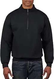 [Gildan] Men's Fleece Quarter-Zip Cadet Collar Sweatshirt