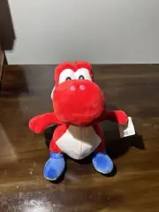Super Mario Bros Red Yoshi Plush Doll Figure Stuffed Animal Toy 12 inch