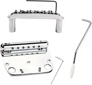 HAMPPLIES 6 String String Tremolo Bridge Tailpiece Set for Guitar Replacement for Guitar Accessory for Enthusiasts and Musicians Random Color