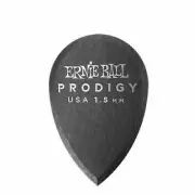 Ernie Ball 9330 Prodigy Picks, Black Teardrop, 6 Pack, 1.5mm