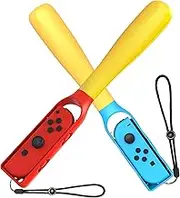 Nargos Baseball Bat for Nintendo Switch Joy-Con Controller, Game Controller Accessories Compatible With OLED/Switch (2PCS)