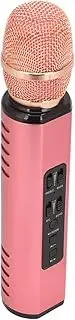 K6 Wireless Karaoke Microphone with Ergonomic Design and High Compatibility for Singing Enthusiasts, for PC Smartphones (Pink)