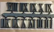 CLOCK NUMBERS 15MM SELF ADHESIVE GOLD ROMAN