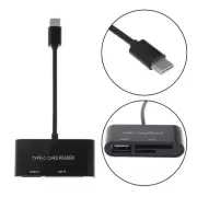 3in1 Type C to SD TF Micro SD Card Reader Usb OTG Adapter for Phone PC Laptop.