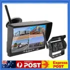 7" Digital Wireless Split Monitor 4ch BSD Backup Camera RearView Reverse for Car