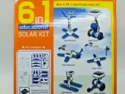 NEW #2 STEM 6 in 1 DIY Car Boat Fan Plane Educational Solar Powered Robot Kit US