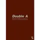 Double A DANB12164 A5 25K膠裝固頁橫線筆記本/記事本 咖啡 40張入