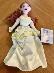 Disney Store - Beauty and the Beast Belle Mini Bean Bag Plush 8" Brand New X6