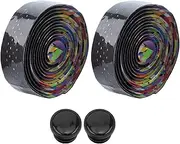 BIKE HANDLEBAR TAPE NON-SLIP CYCLING BAR WRAP DIAMOND TEXTURE FOR ROAD HIGHWAY, EVA PU LEATHER