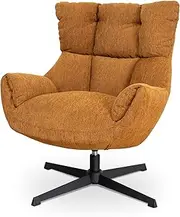 Orion Swivel Armchair - Honey Yellow