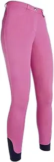 [HKM] Sports Equipment 3900 Unisex Riding Breeches Cat Silicone Full Seat, 3900 Pink, 32