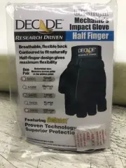 Decade Ultralight Half Finger Handlers Impact Gloves Gelpact Large 54433