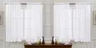 Sheer Tulle Curtains - 4 Panel Sets, 63 Inch 52"W x 63"L (Pack of 4) White