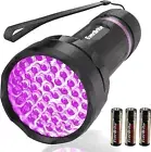 EverBrite 395nm UV Flashlight Black Light with 3 Batteries,Flashlights Detector