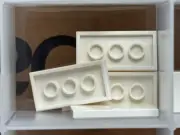 LEGO Parts - White Tile 2 x 4 - No 87079 - QTY 5