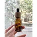 茶色竹蓋滴管分裝瓶15ML(全新）