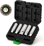 5 Piece 3/8-Inch Drive Magnetic Spark 5PCS Plug Socket Set