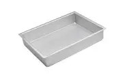 Silver Anodised Rectangular Cake Pan - 38x28x7.5cm