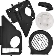 MagiDeal Air Director Cooling Fan Cover Assembly Accessory Repair Parts Professional Easy Installation Sturdy Black for 125 150cc