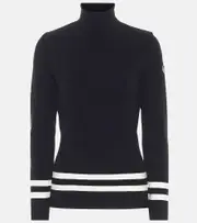 [Fusalp] Fusalp Judith striped turtleneck sweater UK 12 blue