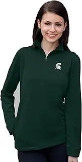 Vantage Apparel Women's Collegiate Micro Mesh Performance Team Color 1/4 Zip Pullover