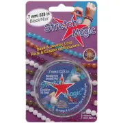 Pepperell SMF-3-5 Stretch Magic Bead & Jewelry Cord .7mmX5m-Black (6Pk)