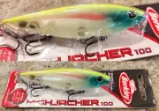 Two Pack Berkley High Jacker 100 4” 3/5oz Topwater Hard Bass Bait Lure CJ Shad