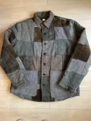 Rrl Limited Patchwork Tweed Overshirt Jacket Size M _#rr539
