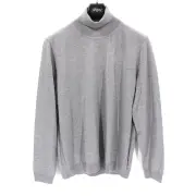 Hugo BOSS Slim Fit Grey Virgin Wool Knit Turtleneck Sweater XXXL NEW Pullover