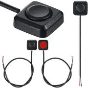 4 Pcs Momentary Switch Momentary Push Button ON Off Switch 12V 24V Surface Mount Mini Button Switch Black