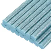 Mini Hot Glue Gun Sticks 4" x 0.43" for Glue Guns Glitter Sky Blue 16pcs