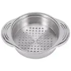 2X(Stainless Steel Food Can Strainer Sieve Tuna Press Lid Oil Drainer2636