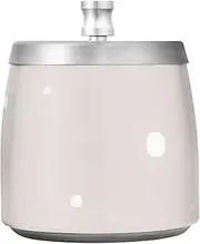 White Polka Dot Beige Ash Tray for Weed, Stainless Steel Ashtray with Lid, Ash Trays for Smokers