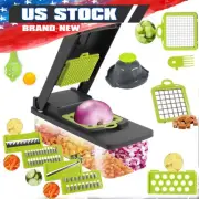 14PCS Fruit Vegetable Slicer Cutter Food Onion Veggie Dicer Chopper Kitchen HOT