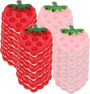 Unique DIY Craft Charms Mini Strawberry Cookie Resin Flat Backs 20pcs Set for Boys and Girls