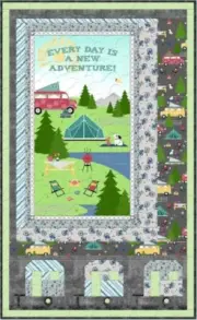 Quilt Kit - Adventure Time - 42" X 69" Wall Hanging Quilt - Top & Binding