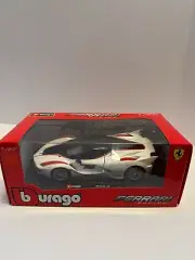 Bburago 1:24 Ferrari FXX K White Diecast Model racing Car Vehicle Toy New In Box