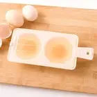 Eggs 2 Eggs Egg Steamer Double Cup Eggs Chicken Microwave Draining Egg Boiler