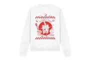 SpongeBob SquarePants Unisex Adult Order Up! Sweatshirt (White) - UTTV12663