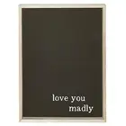 Mini Wood Rustic Sign Handmade Farmhouse 20 inch x 27 inch Love You Madly 2 Pack