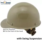 MSA Skullgard Cap Style with Swing Suspension - Custom Khaki